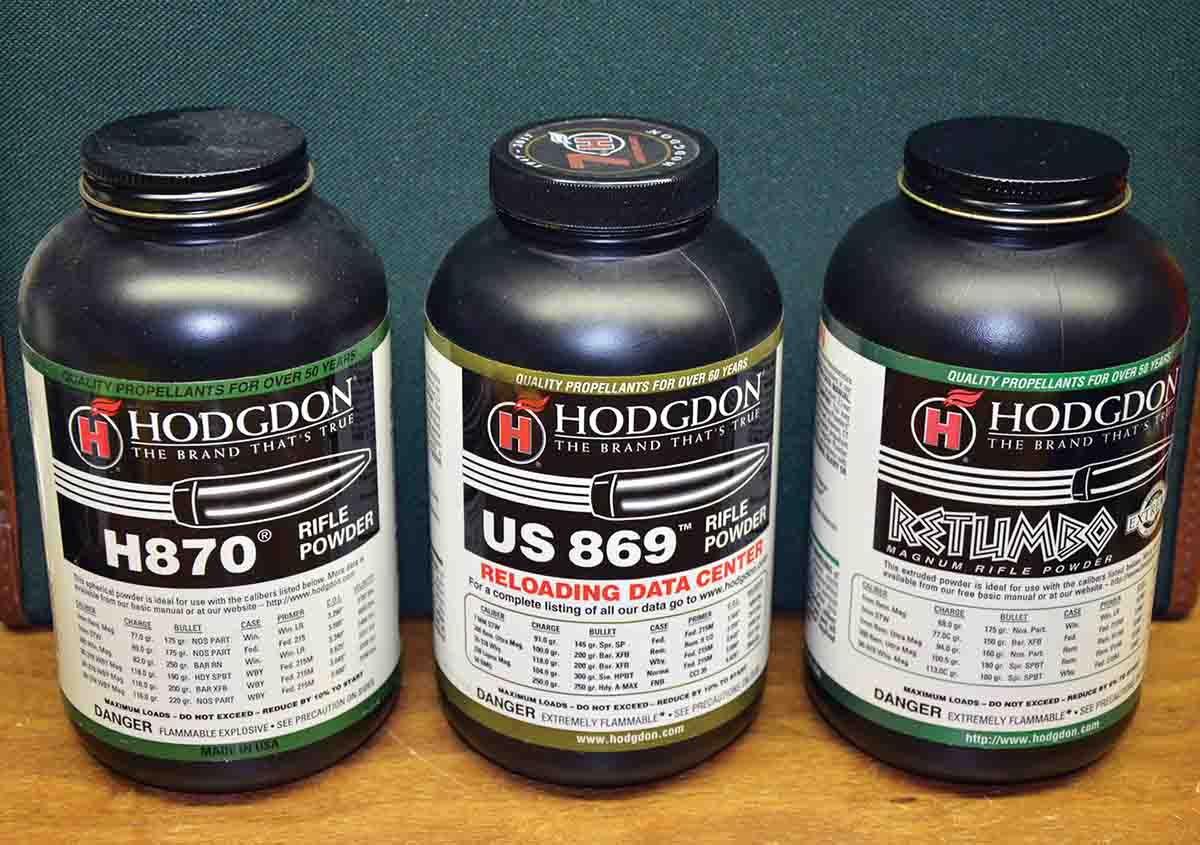 When the .224 Clark was introduced, Hodgdon H-870 was one of the better powders for it, but since it is no longer available. Hodgdon US-869 and Retumbo are excellent substitutes capable of delivering top velocities.